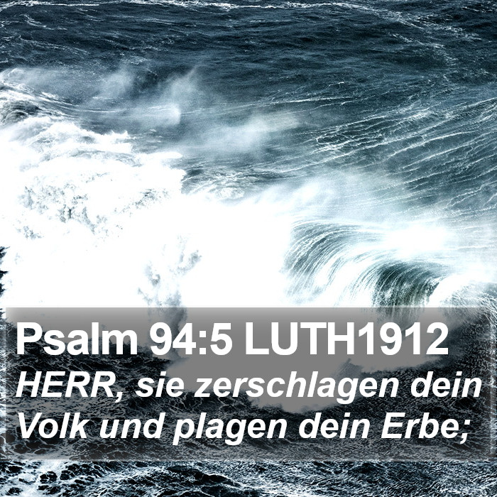 Psalm 94:5 LUTH1912 Bible Study