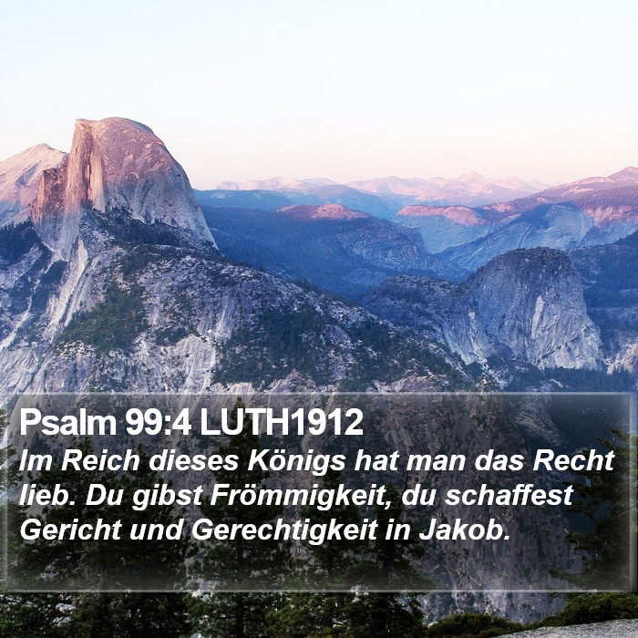 Psalm 99:4 LUTH1912 Bible Study
