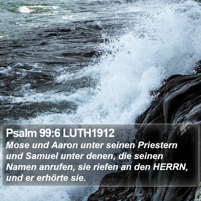 Psalm 99:6 LUTH1912 Bible Study