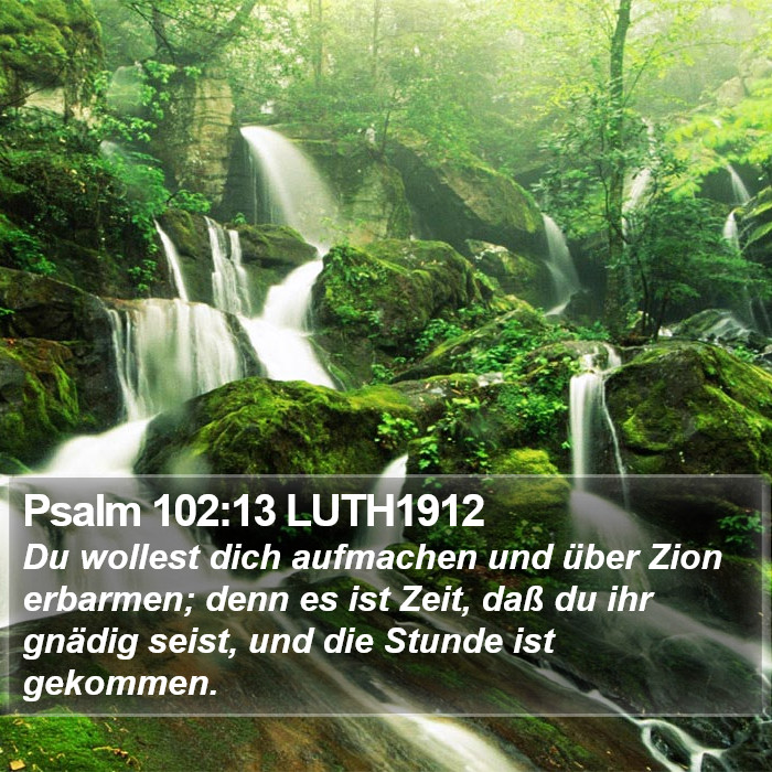 Psalm 102:13 LUTH1912 Bible Study