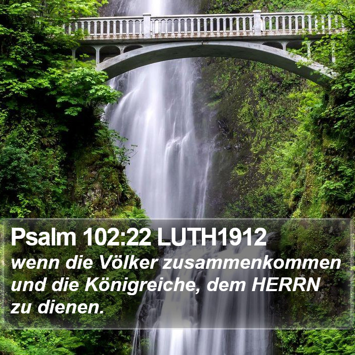 Psalm 102:22 LUTH1912 Bible Study