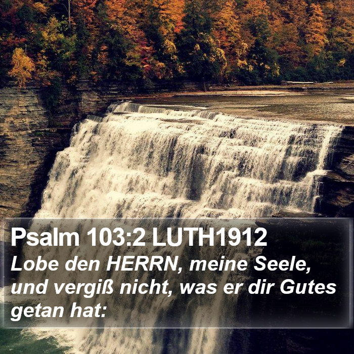 Psalm 103:2 LUTH1912 Bible Study