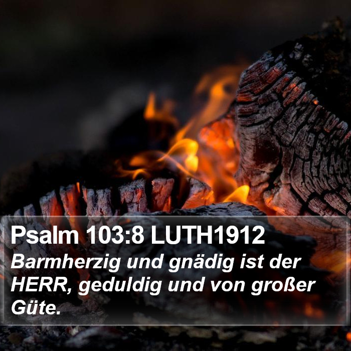 Psalm 103:8 LUTH1912 Bible Study