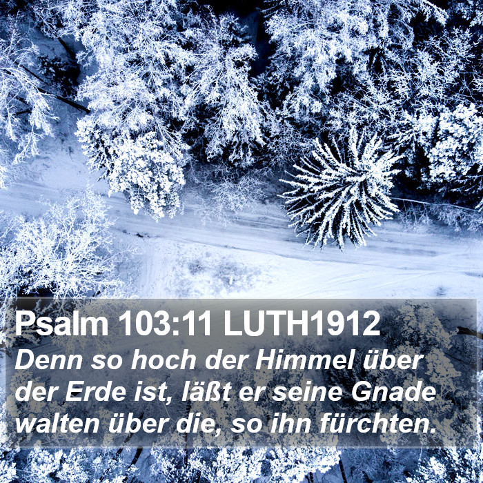 Psalm 103:11 LUTH1912 Bible Study