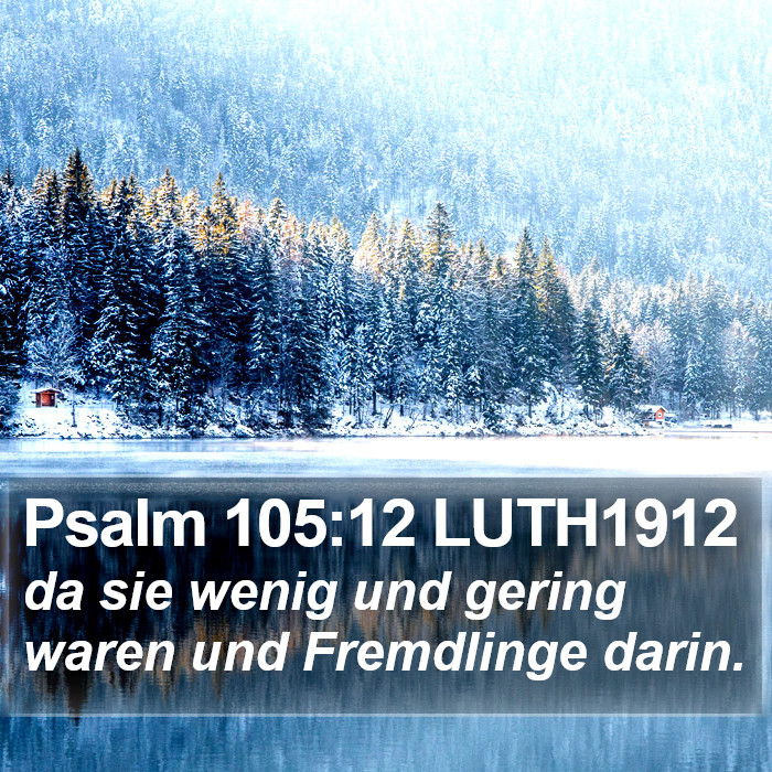 Psalm 105:12 LUTH1912 Bible Study
