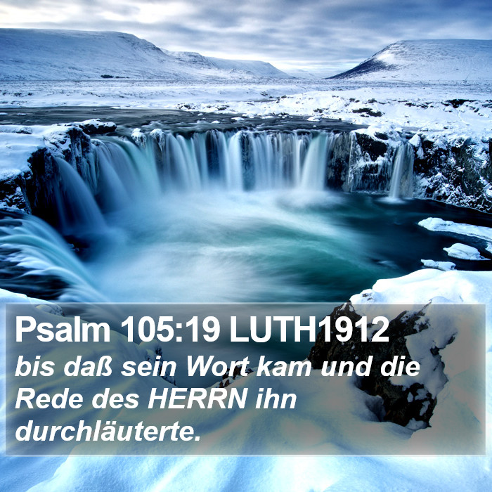Psalm 105:19 LUTH1912 Bible Study
