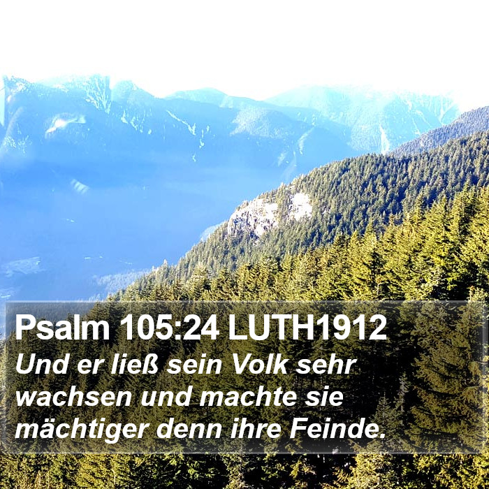 Psalm 105:24 LUTH1912 Bible Study