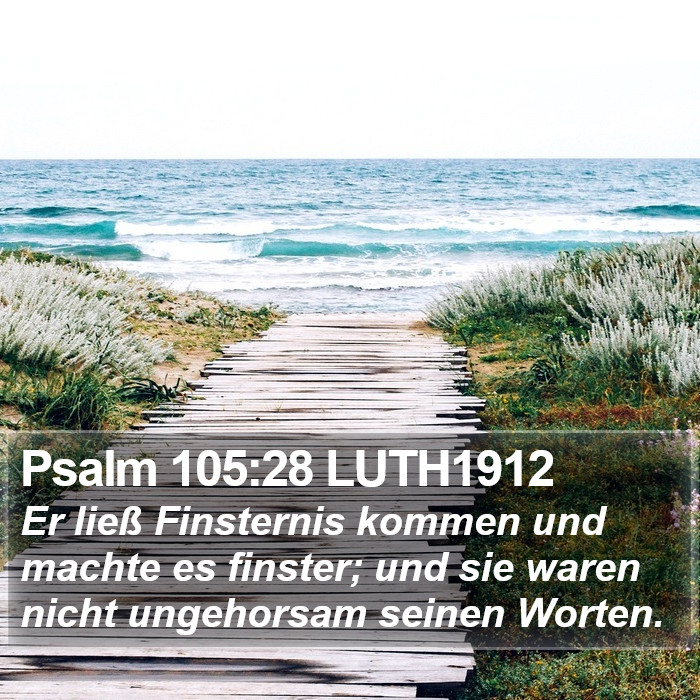Psalm 105:28 LUTH1912 Bible Study
