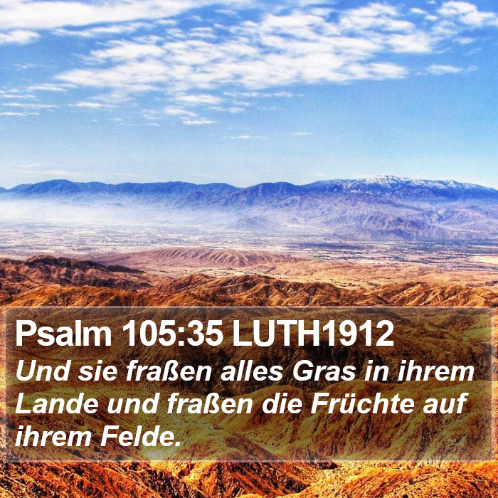 Psalm 105:35 LUTH1912 Bible Study