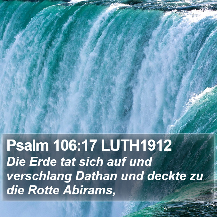 Psalm 106:17 LUTH1912 Bible Study