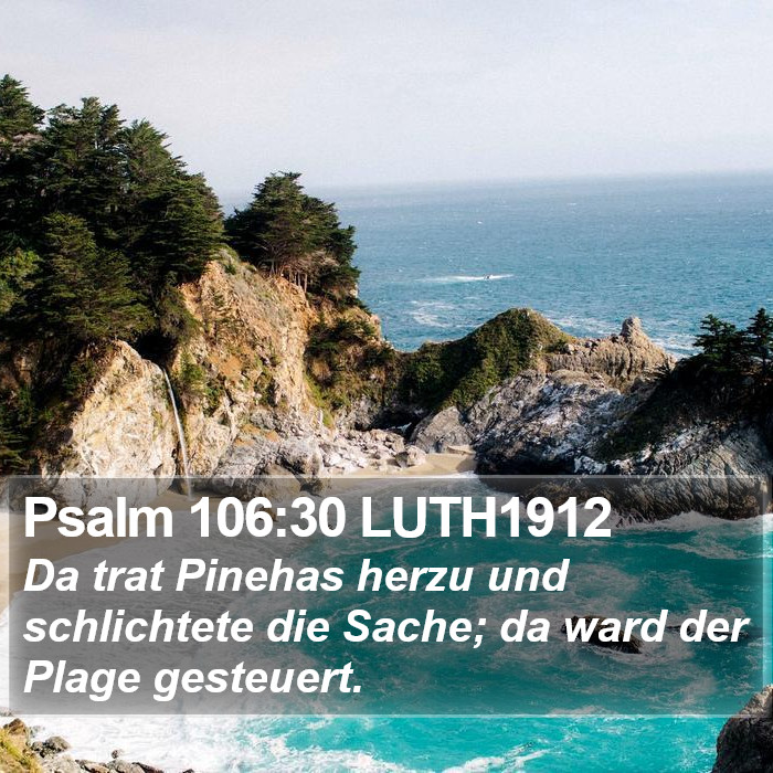 Psalm 106:30 LUTH1912 Bible Study