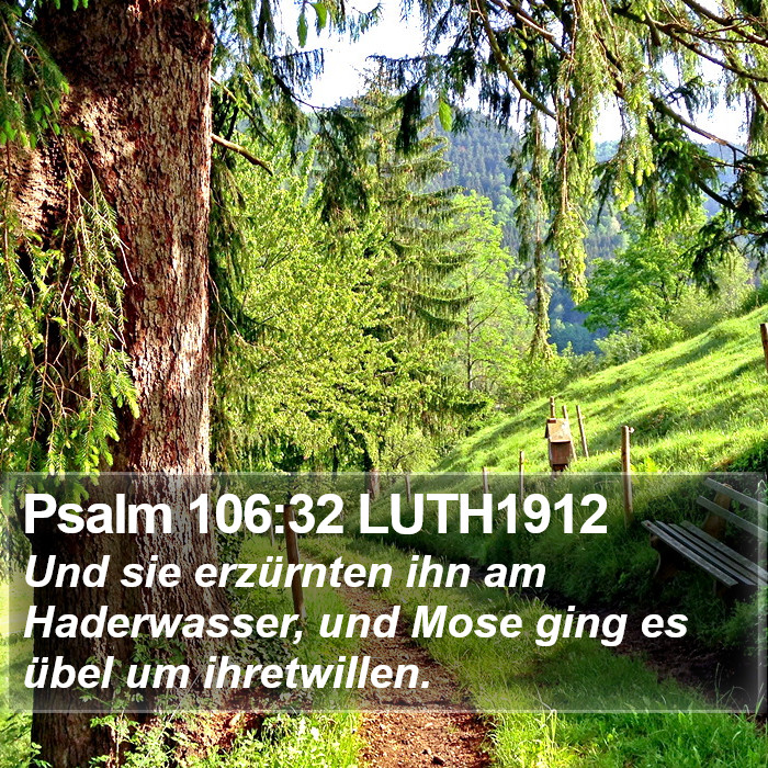 Psalm 106:32 LUTH1912 Bible Study