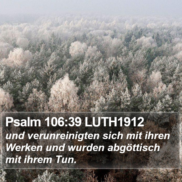 Psalm 106:39 LUTH1912 Bible Study