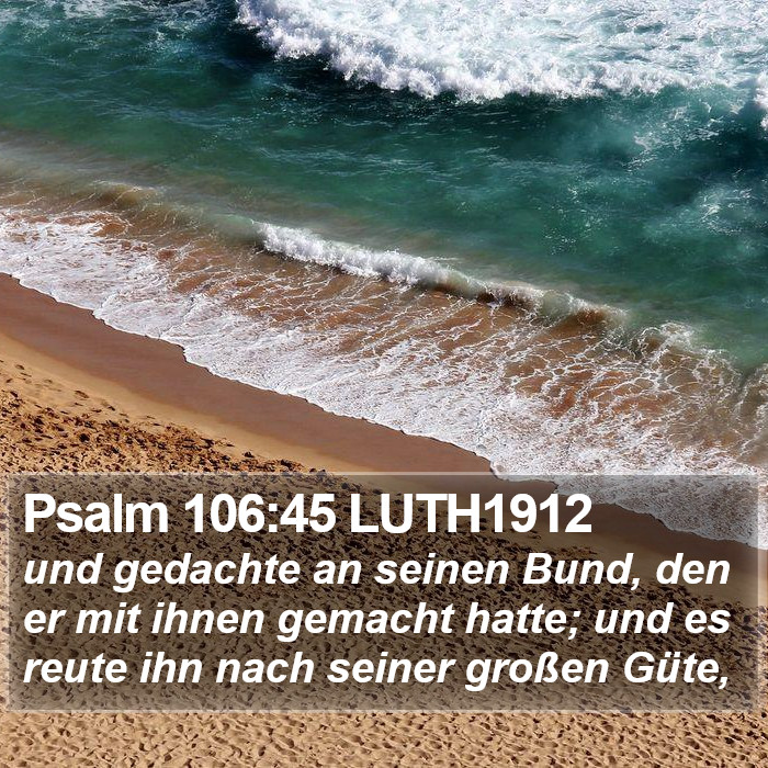 Psalm 106:45 LUTH1912 Bible Study