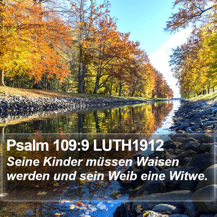 Psalm 109:9 LUTH1912 Bible Study