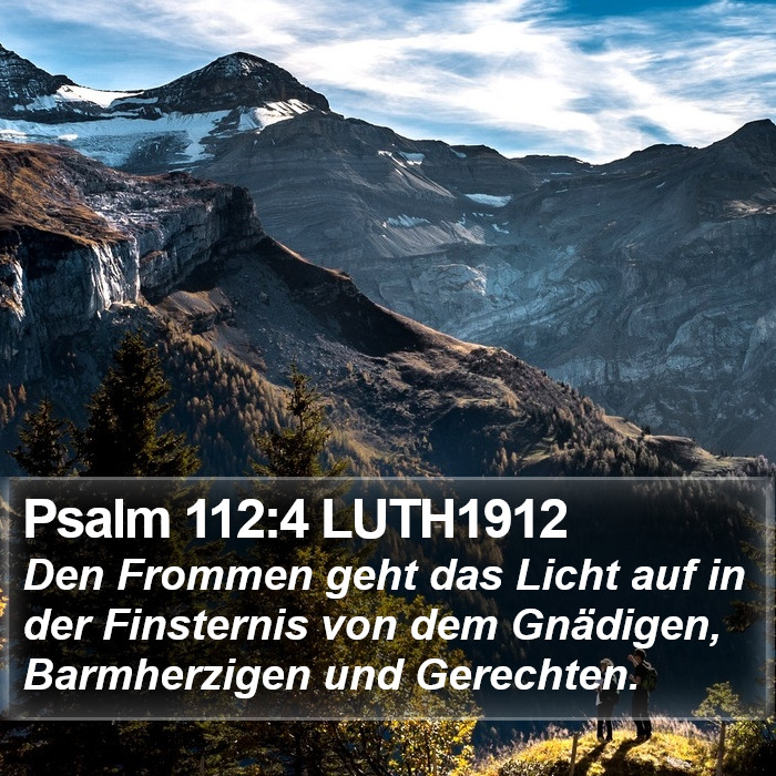 Psalm 112:4 LUTH1912 Bible Study