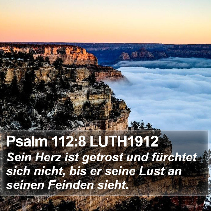 Psalm 112:8 LUTH1912 Bible Study