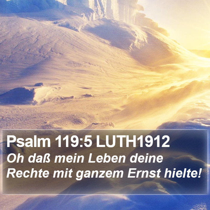 Psalm 119:5 LUTH1912 Bible Study