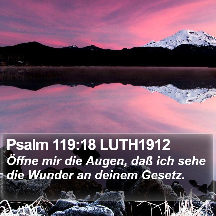 Psalm 119:18 LUTH1912 Bible Study