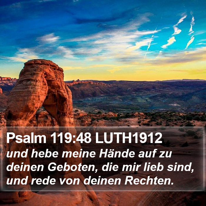 Psalm 119:48 LUTH1912 Bible Study