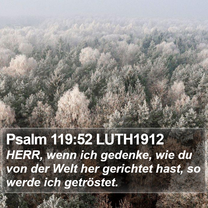 Psalm 119:52 LUTH1912 Bible Study
