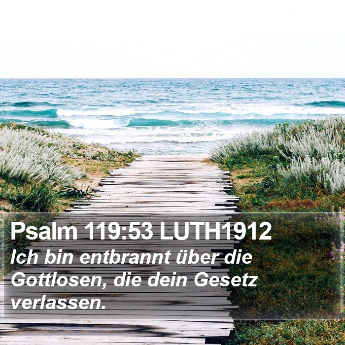 Psalm 119:53 LUTH1912 Bible Study