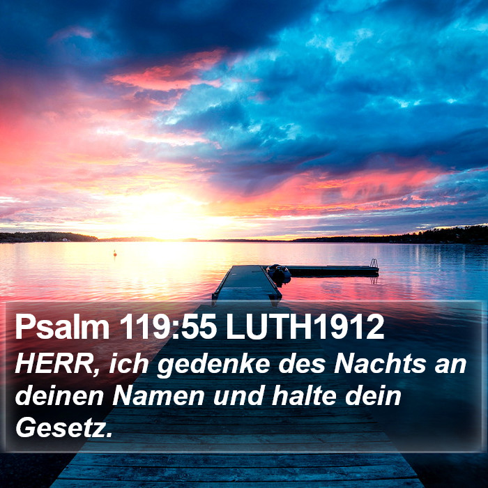Psalm 119:55 LUTH1912 Bible Study