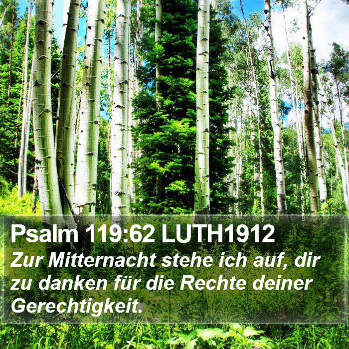 Psalm 119:62 LUTH1912 Bible Study