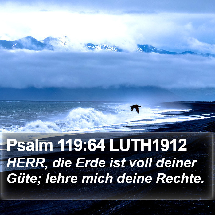 Psalm 119:64 LUTH1912 Bible Study