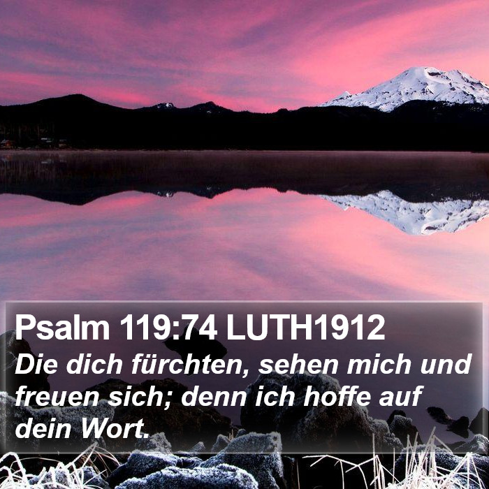 Psalm 119:74 LUTH1912 Bible Study
