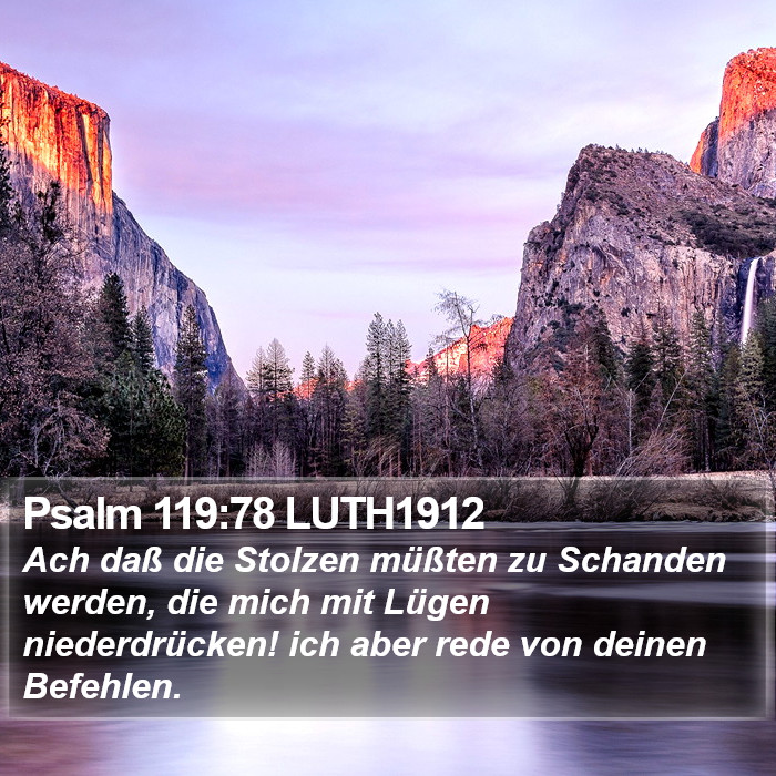 Psalm 119:78 LUTH1912 Bible Study