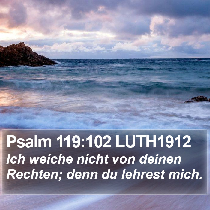 Psalm 119:102 LUTH1912 Bible Study