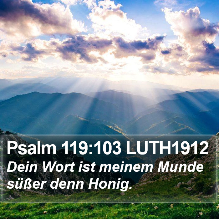 Psalm 119:103 LUTH1912 Bible Study
