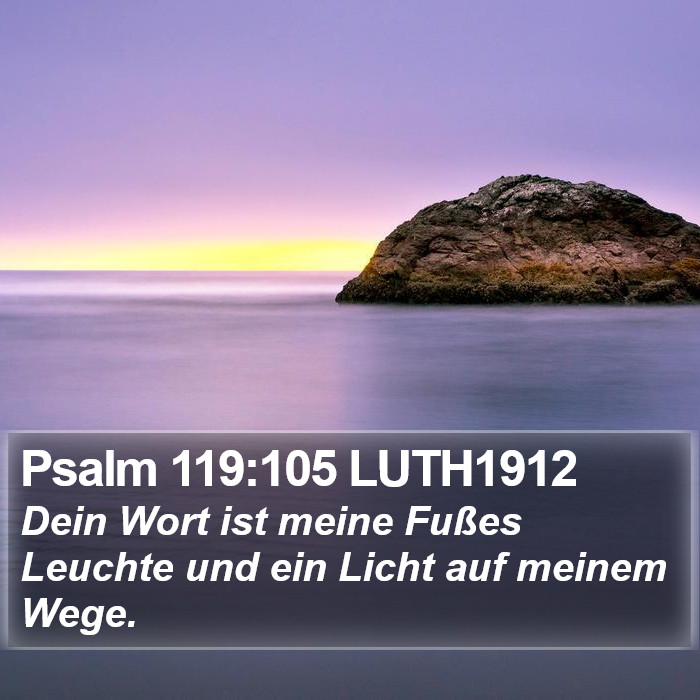 Psalm 119:105 LUTH1912 Bible Study