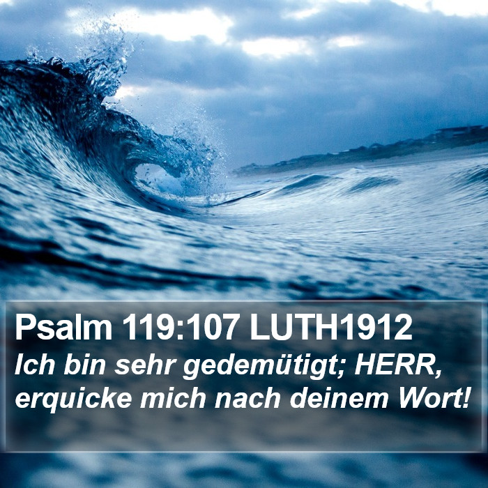 Psalm 119:107 LUTH1912 Bible Study