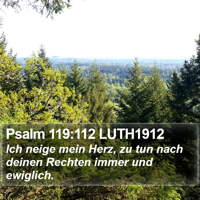 Psalm 119:112 LUTH1912 Bible Study