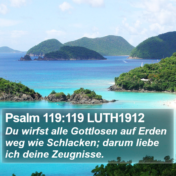 Psalm 119:119 LUTH1912 Bible Study