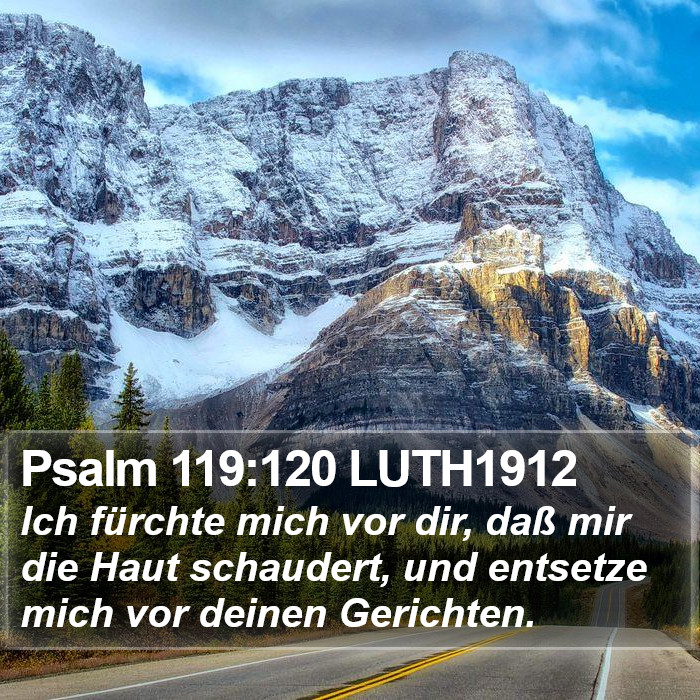 Psalm 119:120 LUTH1912 Bible Study