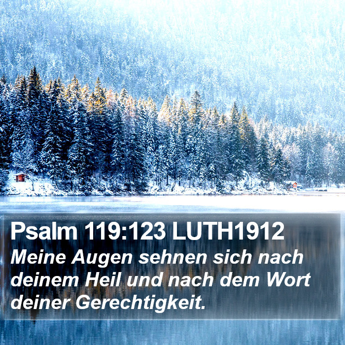 Psalm 119:123 LUTH1912 Bible Study