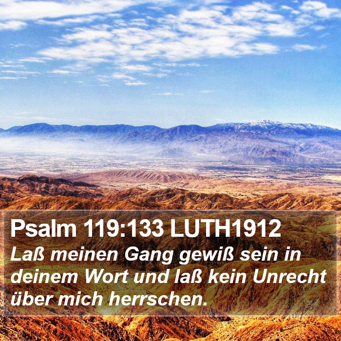 Psalm 119:133 LUTH1912 Bible Study