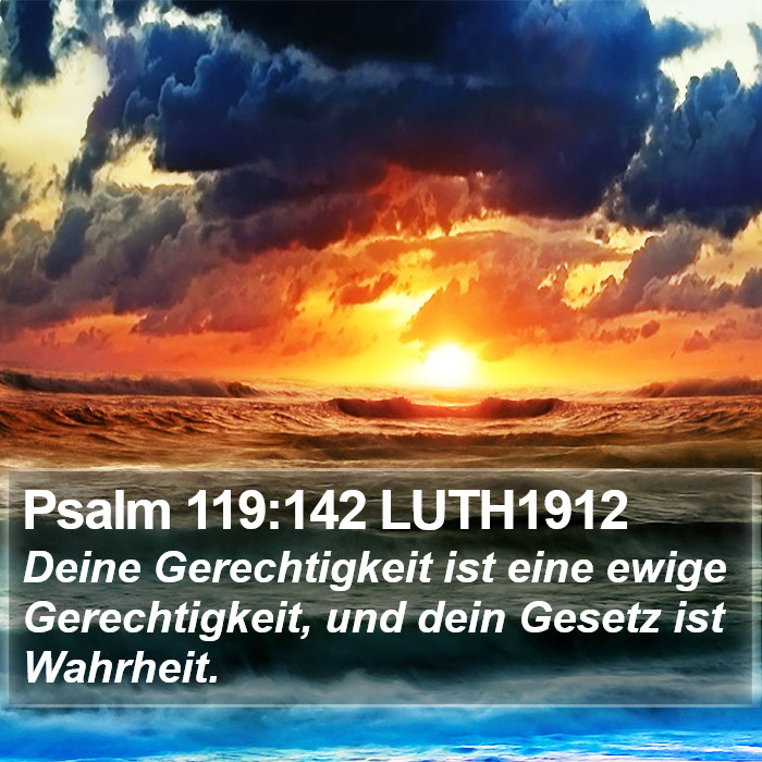 Psalm 119:142 LUTH1912 Bible Study