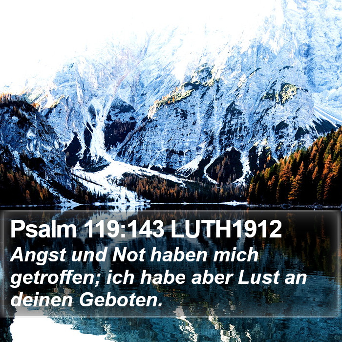 Psalm 119:143 LUTH1912 Bible Study