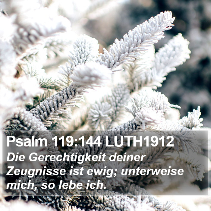 Psalm 119:144 LUTH1912 Bible Study