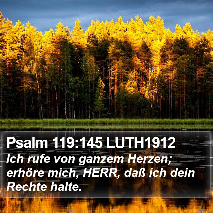 Psalm 119:145 LUTH1912 Bible Study