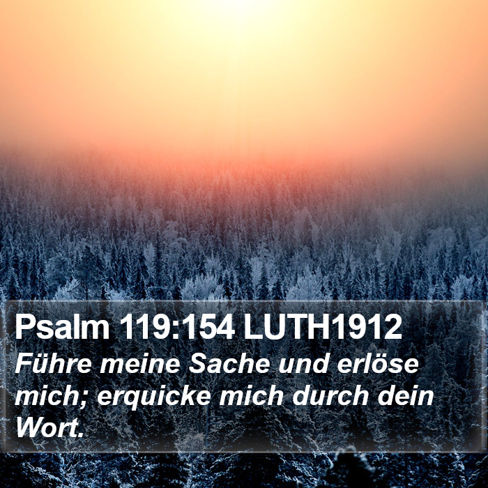 Psalm 119:154 LUTH1912 Bible Study