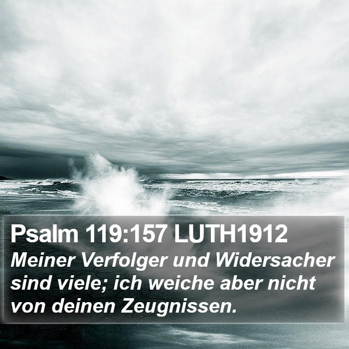 Psalm 119:157 LUTH1912 Bible Study