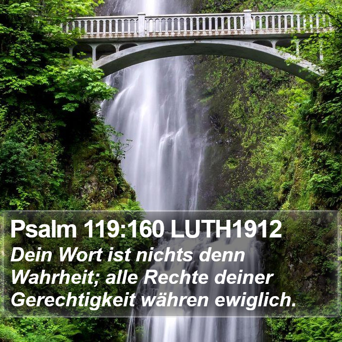 Psalm 119:160 LUTH1912 Bible Study