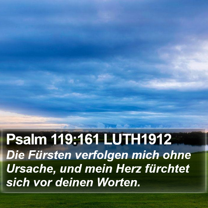 Psalm 119:161 LUTH1912 Bible Study