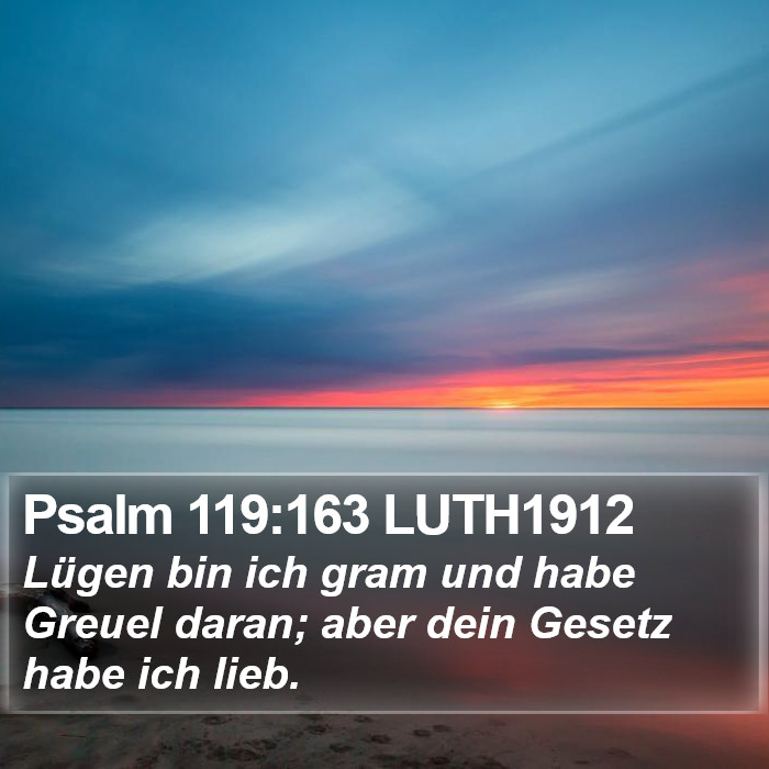 Psalm 119:163 LUTH1912 Bible Study