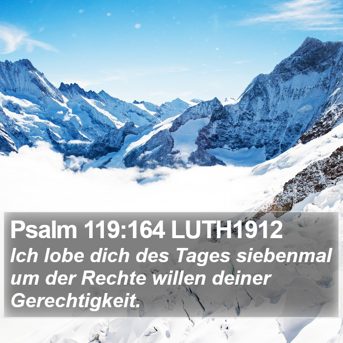 Psalm 119:164 LUTH1912 Bible Study